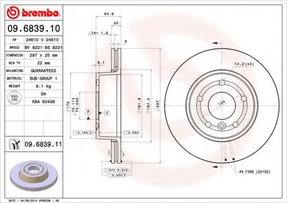 BREMBO 09.6839.11