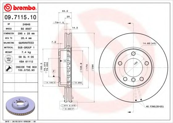 BREMBO 09.7115.10