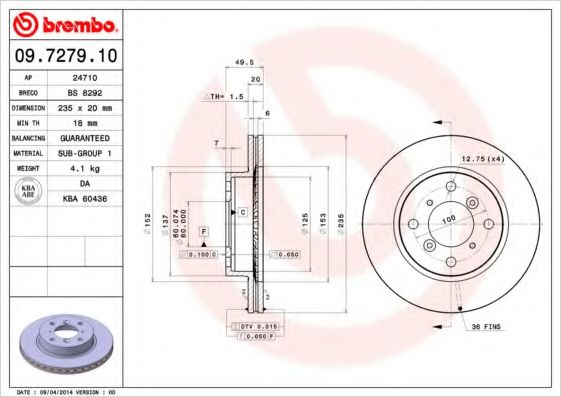 BREMBO 09.7279.10