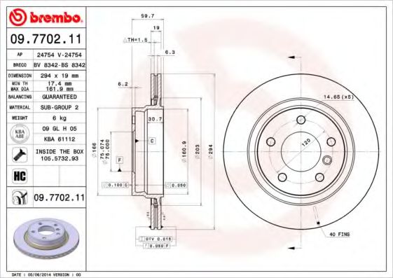 BREMBO 09.7702.11