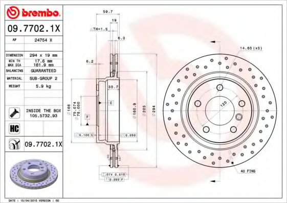 BREMBO 09.7702.1X