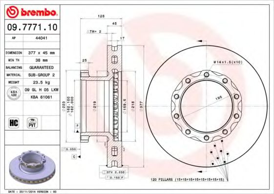 BREMBO 09.7771.10