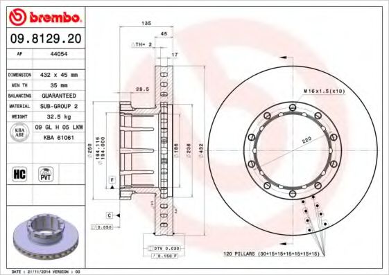 BREMBO 09.8129.20