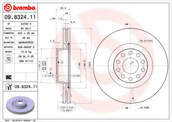 BREMBO 09.8324.11