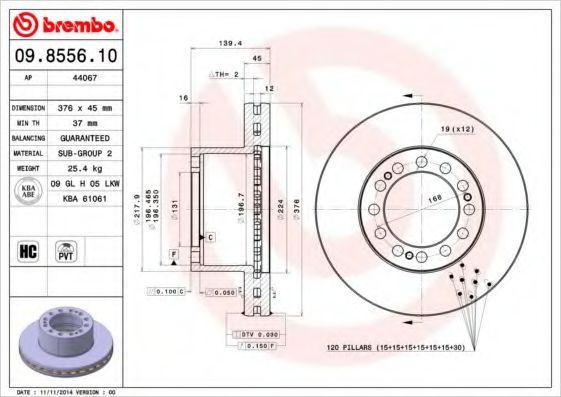 BREMBO 09.8556.10