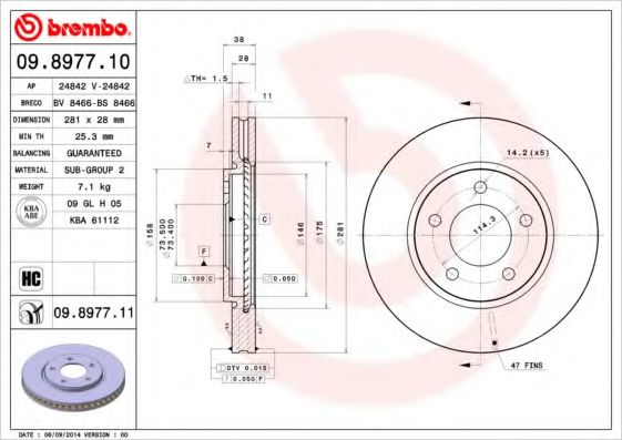 BREMBO 09.8977.10