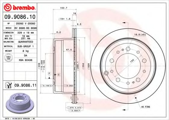 BREMBO 09.9086.11
