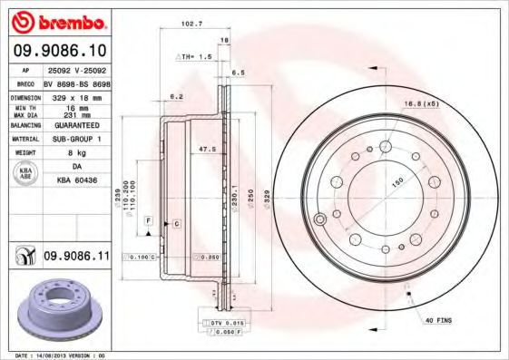 BREMBO 09.9086.11