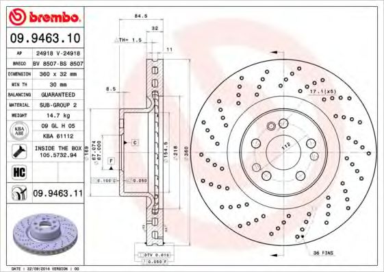 BREMBO 09.9463.10