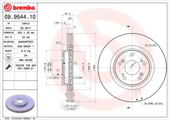 BREMBO 09.9544.10