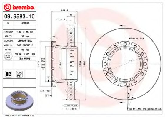 BREMBO 09.9583.10