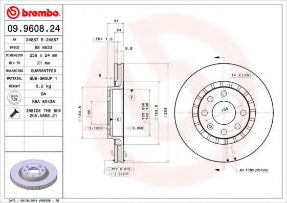 BREMBO 09.9608.24