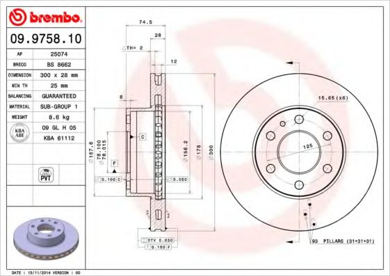 BREMBO 09.9758.10