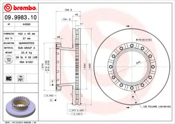 BREMBO 09.9983.10