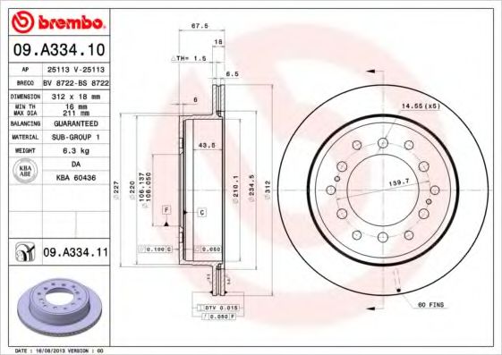 BREMBO 09.A334.10