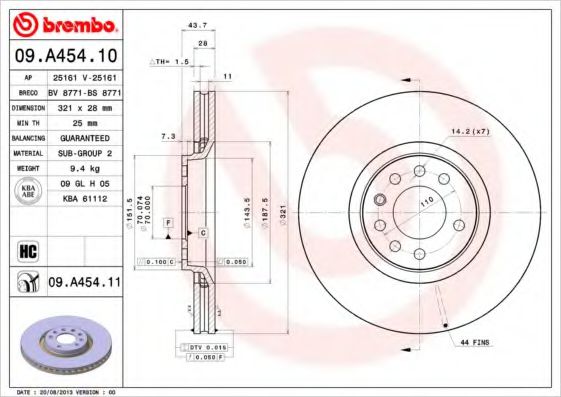 BREMBO 09.A454.11