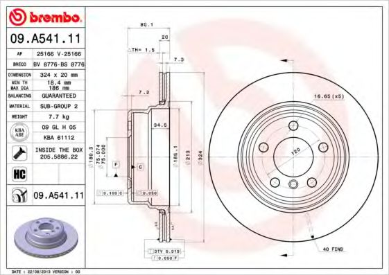 BREMBO 09.A541.11