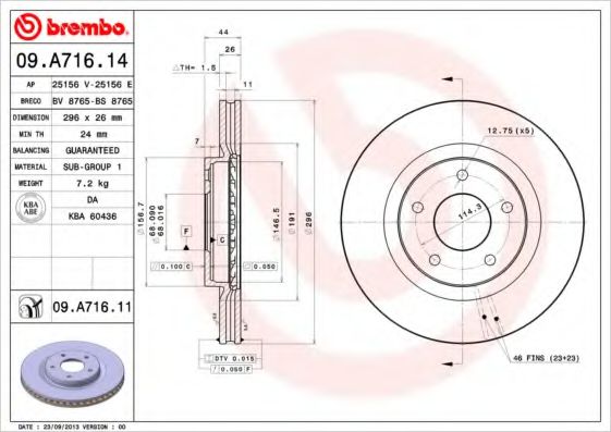 BREMBO 09.A716.11