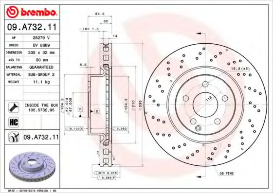 BREMBO 09.A732.11