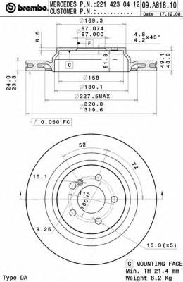 BREMBO 09.A818.11