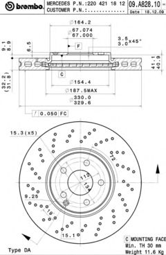 BREMBO 09.A828.10