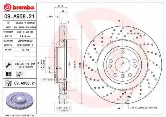 BREMBO 09.A958.21