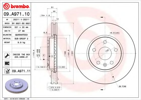 BREMBO 09.A971.11