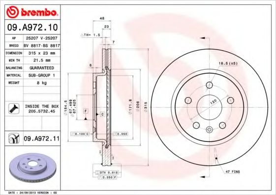 BREMBO 09.A972.10