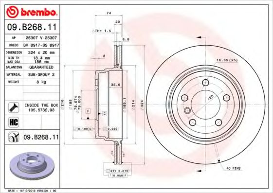 BREMBO 09.B268.11