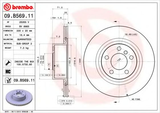 BREMBO 09.B569.11