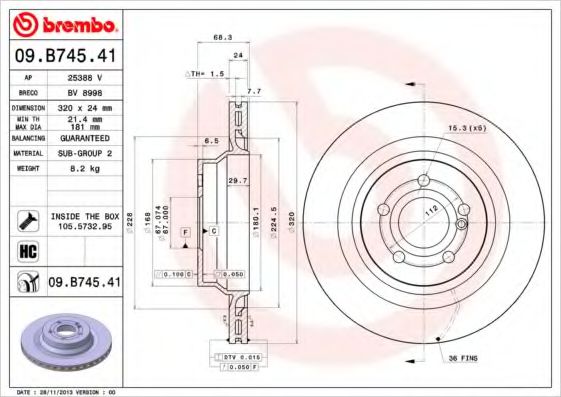 BREMBO 09.B745.41