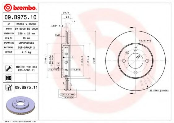 BREMBO 09.B975.10
