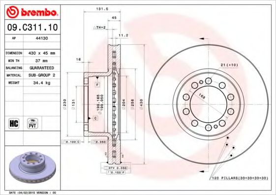 BREMBO 09.C311.10