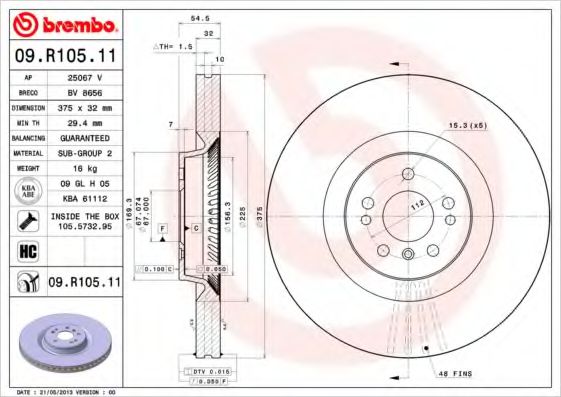 BREMBO 09.R105.11