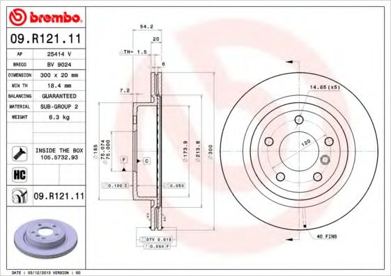 BREMBO 09.R121.11