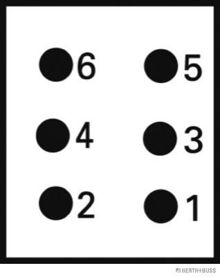 Реле, стеклоподъемник HERTH+BUSS ELPARTS 75898135 Реле, стеклоподъемник HERTH+BUSS ELPARTS 75898135