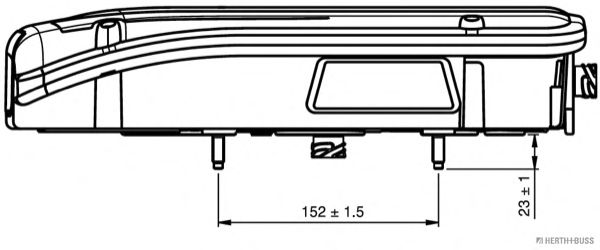 Задний фонарь; Задний фонарь HERTH+BUSS ELPARTS 83840702 Задний фонарь; Задний фонарь HERTH+BUSS ELPARTS 83840702