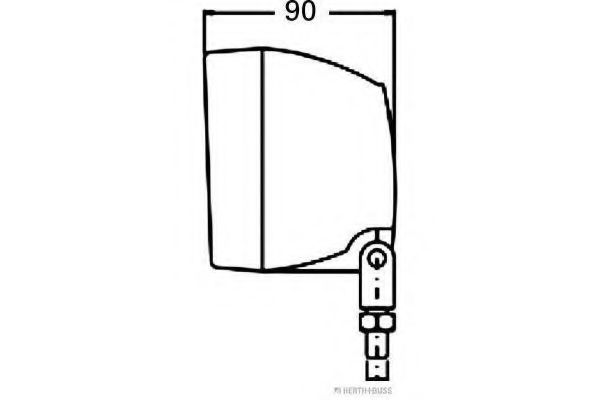 Фара рабочего освещения HERTH+BUSS ELPARTS 80690182 Фара рабочего освещения HERTH+BUSS ELPARTS 80690182