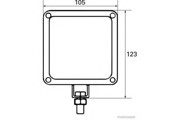 Фара рабочего освещения HERTH+BUSS ELPARTS 80690182 Фара рабочего освещения HERTH+BUSS ELPARTS 80690182