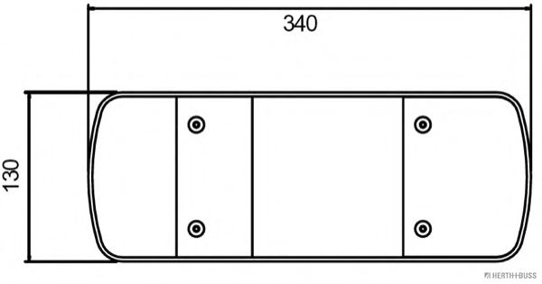 Задний фонарь; Задний фонарь HERTH+BUSS ELPARTS 83840650 Задний фонарь; Задний фонарь HERTH+BUSS ELPARTS 83840650