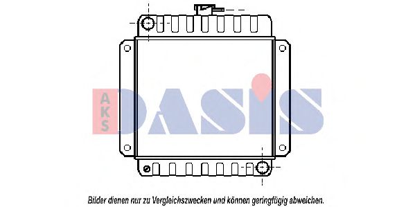 Радиатор, охлаждение двигателя AKS DASIS 050050N Радиатор, охлаждение двигателя AKS DASIS 050050N