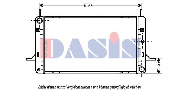 Радиатор, охлаждение двигателя AKS DASIS 090820N Радиатор, охлаждение двигателя AKS DASIS 090820N