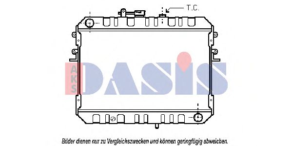Радиатор, охлаждение двигателя AKS DASIS 110290N Радиатор, охлаждение двигателя AKS DASIS 110290N
