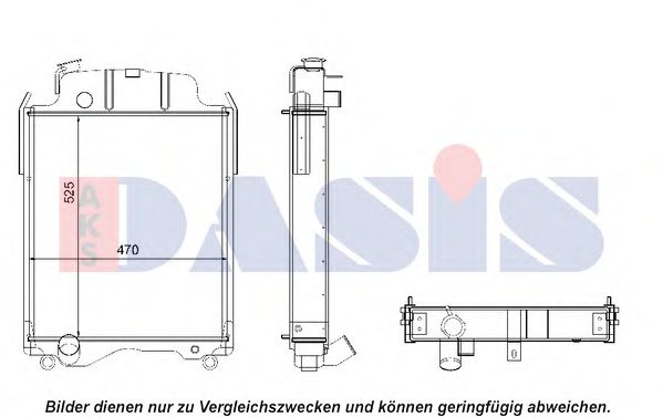 Радиатор, охлаждение двигателя AKS DASIS 440042N Радиатор, охлаждение двигателя AKS DASIS 440042N