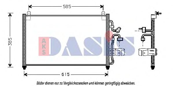 Конденсатор, кондиционер AKS DASIS 512003N Конденсатор, кондиционер AKS DASIS 512003N