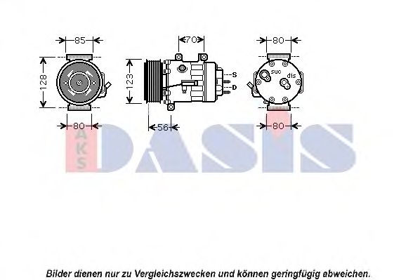 Компрессор, кондиционер AKS DASIS 850427N Компрессор, кондиционер AKS DASIS 850427N