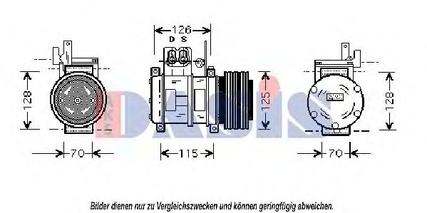 Компрессор, кондиционер AKS DASIS 850960N Компрессор, кондиционер AKS DASIS 850960N
