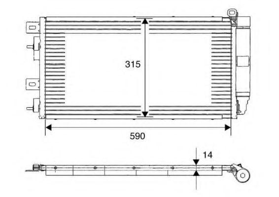 Конденсатор, кондиционер WAECO 8880400258 Конденсатор, кондиционер WAECO 8880400258